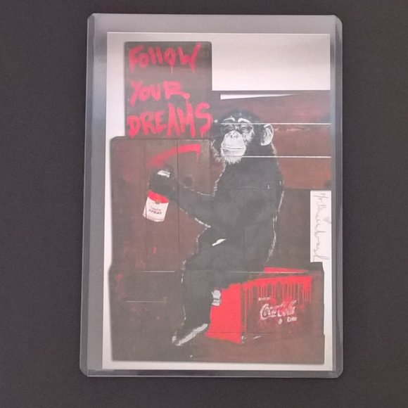 Mr. Brainwash "Follow Your Dreams" LA Art Show Event Promo Postcard 2011 - Picture 3 of 3